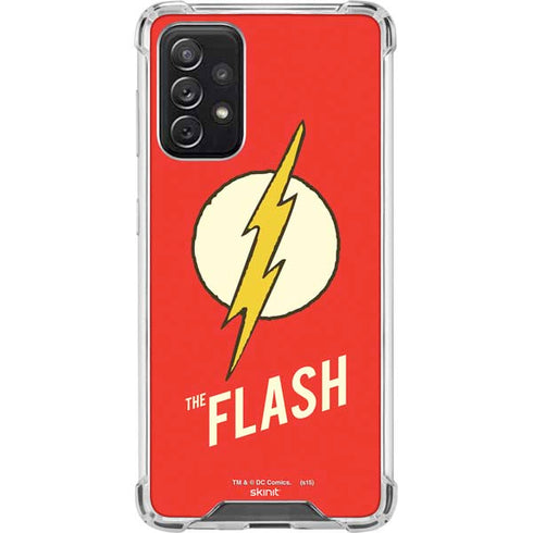 DC Comics The Flash Classic Emblem Galaxy A72 5G Clear Case